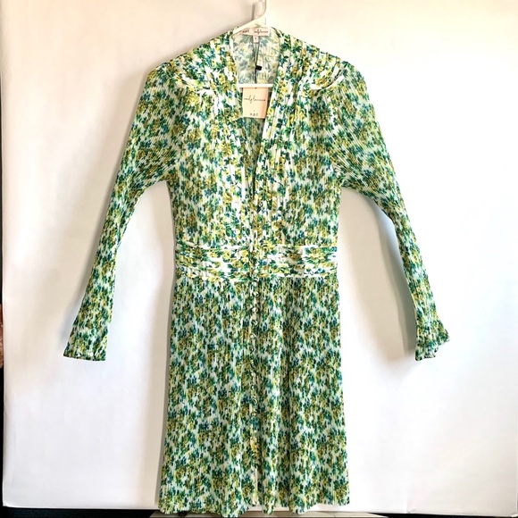 O.P.T X EMILY LUCIANO • Pleated Midi Dress - Picture 3 of 11